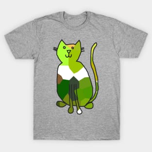 Green Crystal Cat T-Shirt